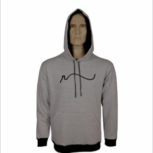 Blusa de Moletom canguru cinza com capuz