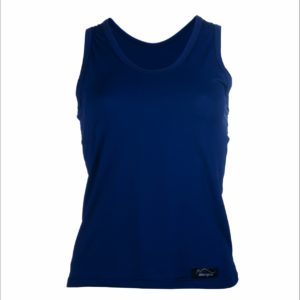 Regata feminina dry fit azul marinho