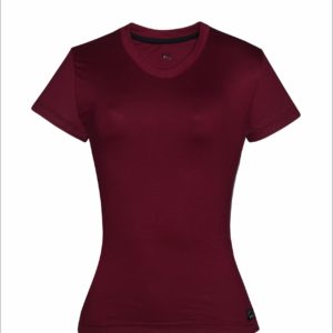 Camiseta feminina bordo
