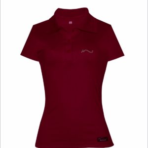 Camisa Polo Feminina Bordo