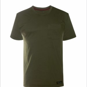 Camiseta verde oliva com bolso