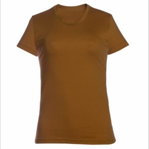 Camiseta feminina ocre