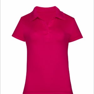 Camisa Polo Feminina Rosa Pink